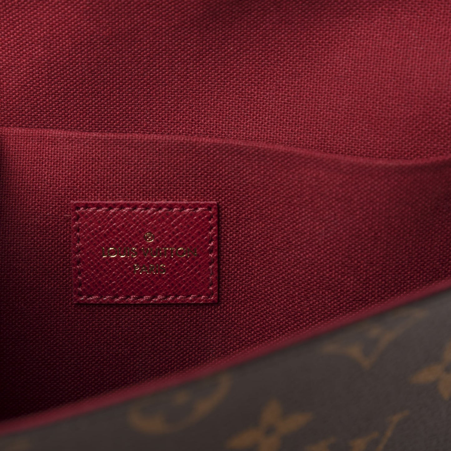 Monogram Pochette Felicie Chain Wallet Fuchsia