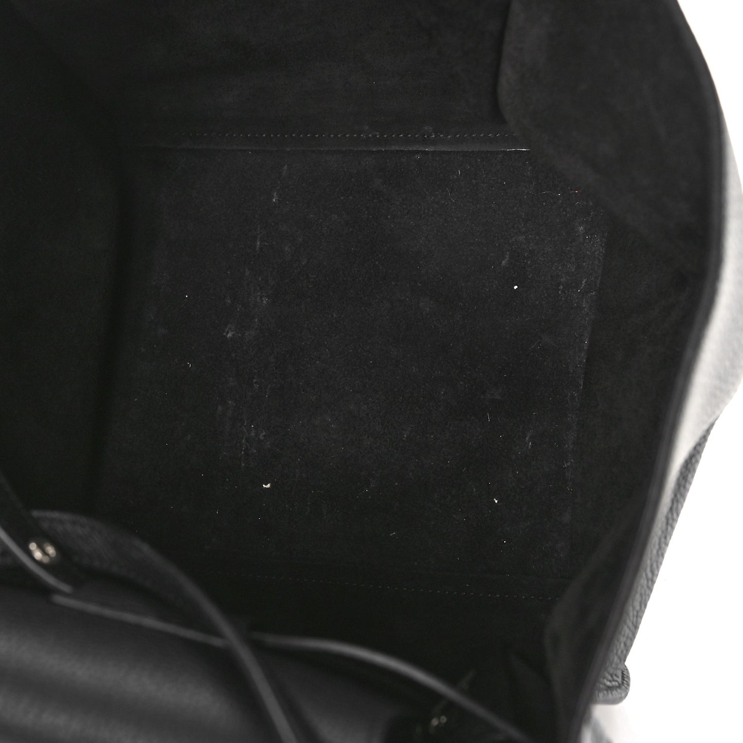 Supple Grained Calfskin Small Big Bag Black