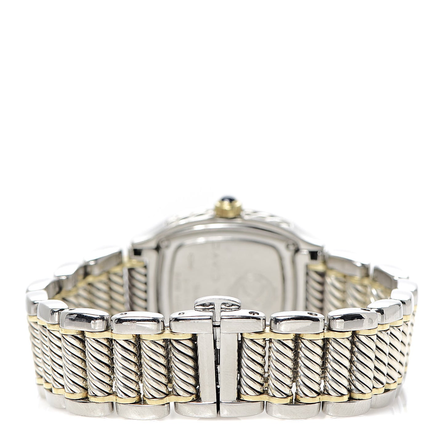 Stainless Steel 18K Yellow Gold Diamond Mother of Pearl 25mm Thoroughbred Quartz Watch