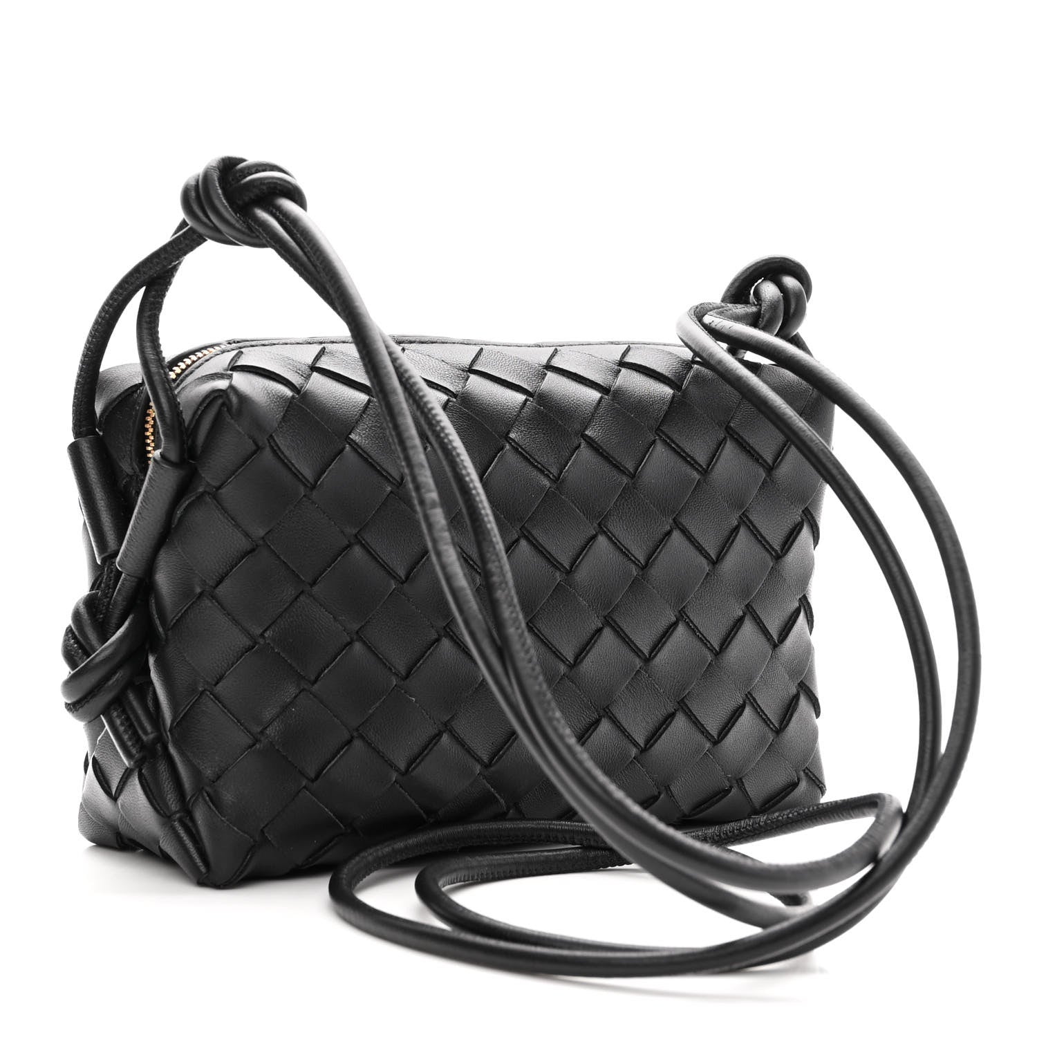 Bottega Veneta Nappa Intrecciato Mini Loop Camera Bag Black 3 of 9