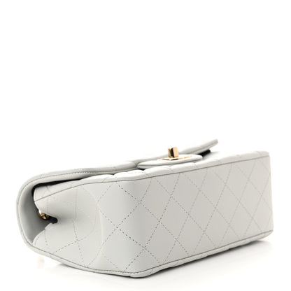 Chanel Lambskin Quilted Mini Rectangular Flap Light Blue 4 of 11