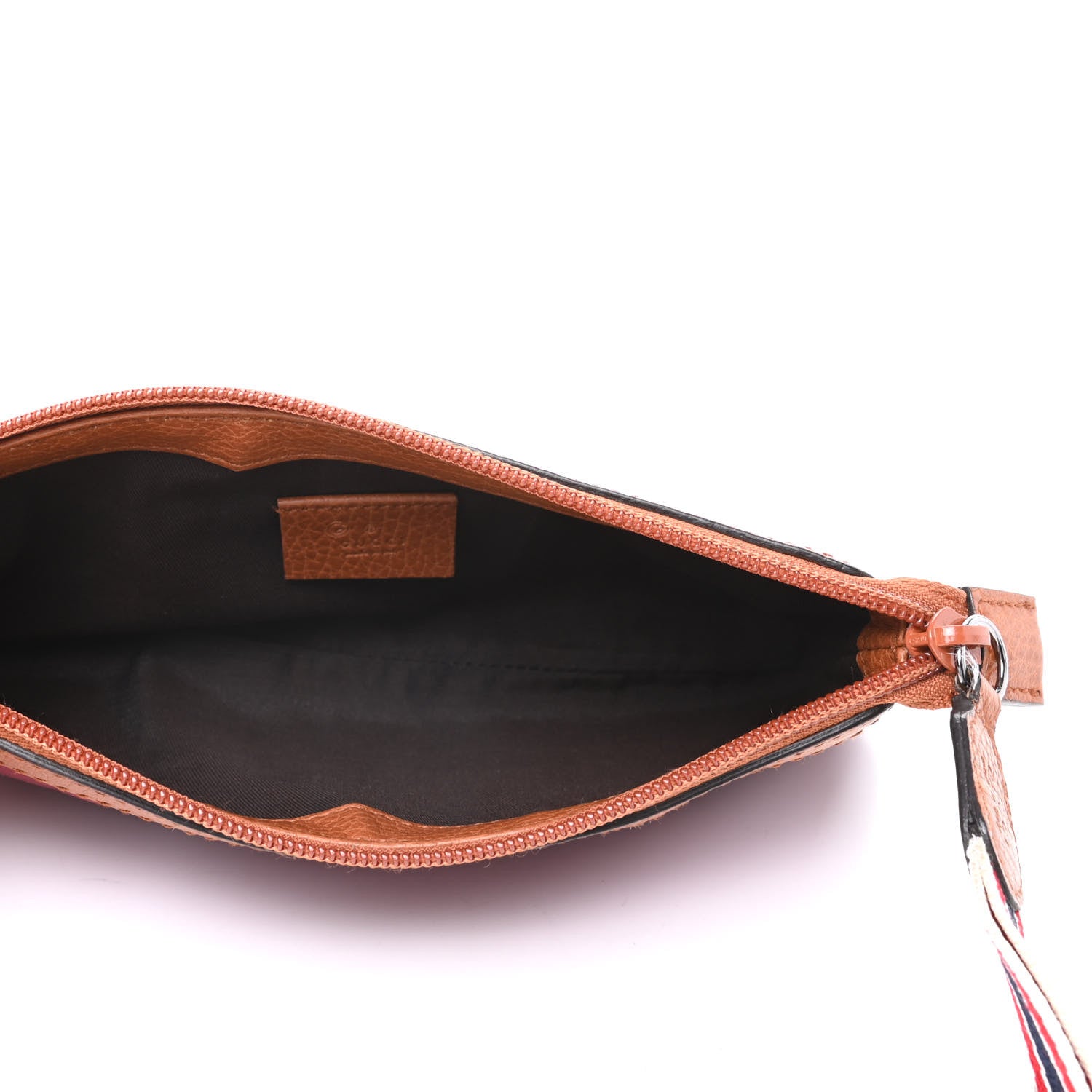 Gucci Nylon Guccissima Zip Pouch Red 5 of 7