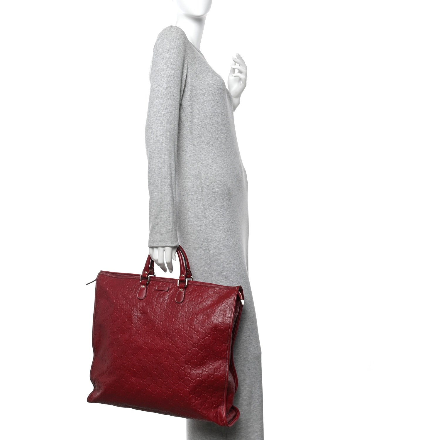 Gucci Guccissima XL Tote Red 2 of 10