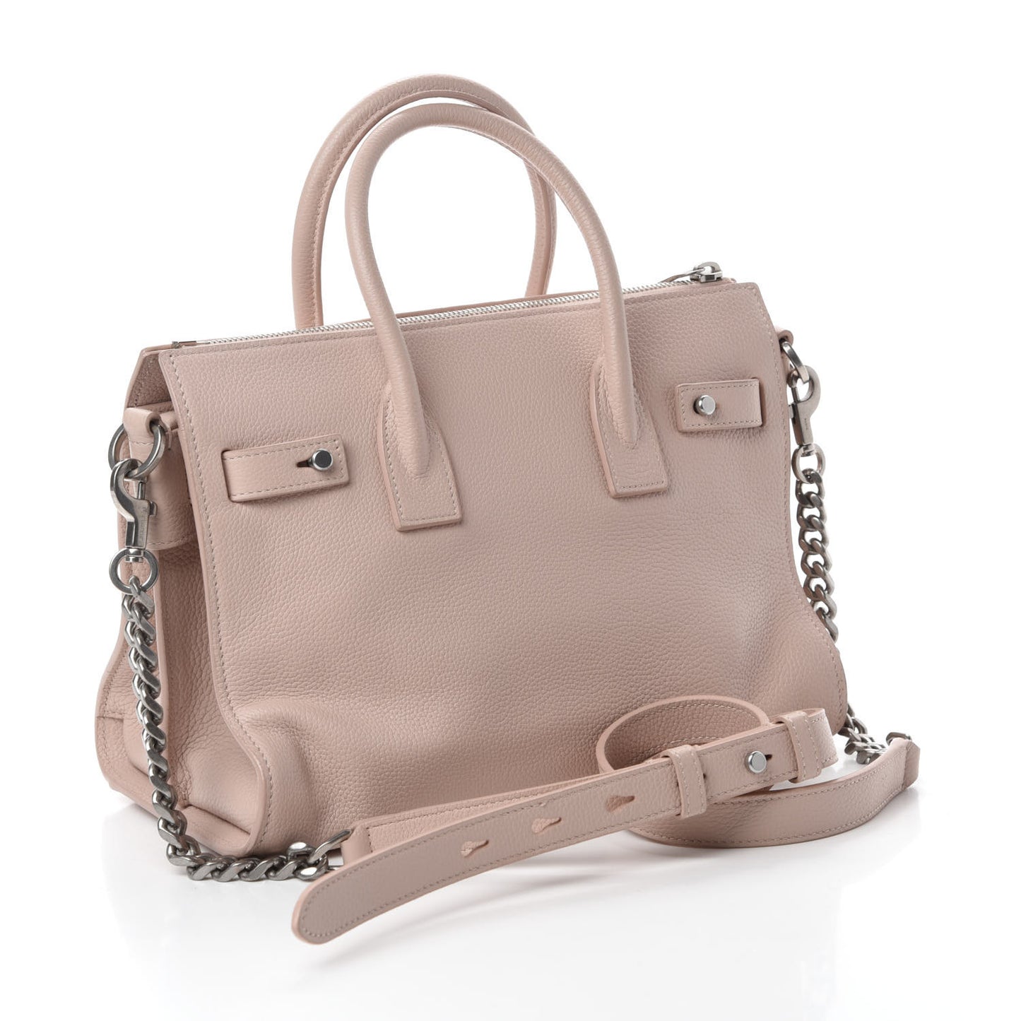Grained Calfskin Baby Sac De Jour Souple Marble Pink