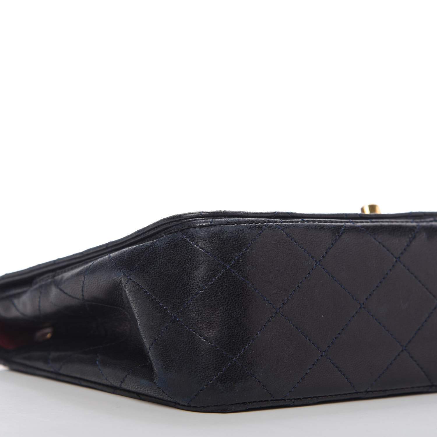 Chanel Lambskin Quilted Small Single Flap Bag Navy 6 of 12