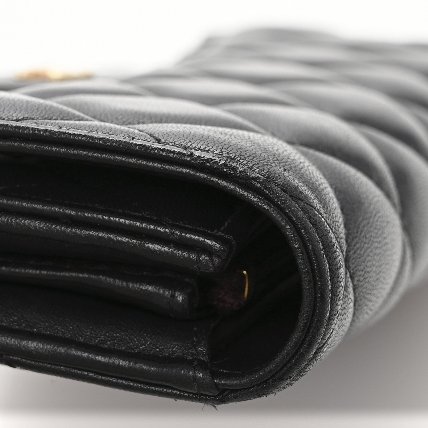 Chanel Lambskin Quilted Large Flap Wallet Black 12 of 13