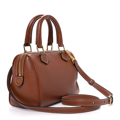 Celine Smooth Calfskin Triomphe Small Boston Bag Tan 3 of 11