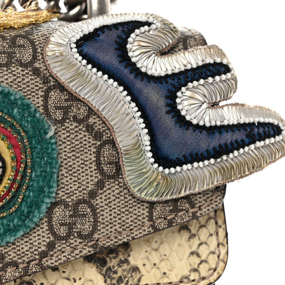 Gucci GG Supreme Monogram Snakeskin Embroidered Small Dionysus Shoulder Bag 14 of 14