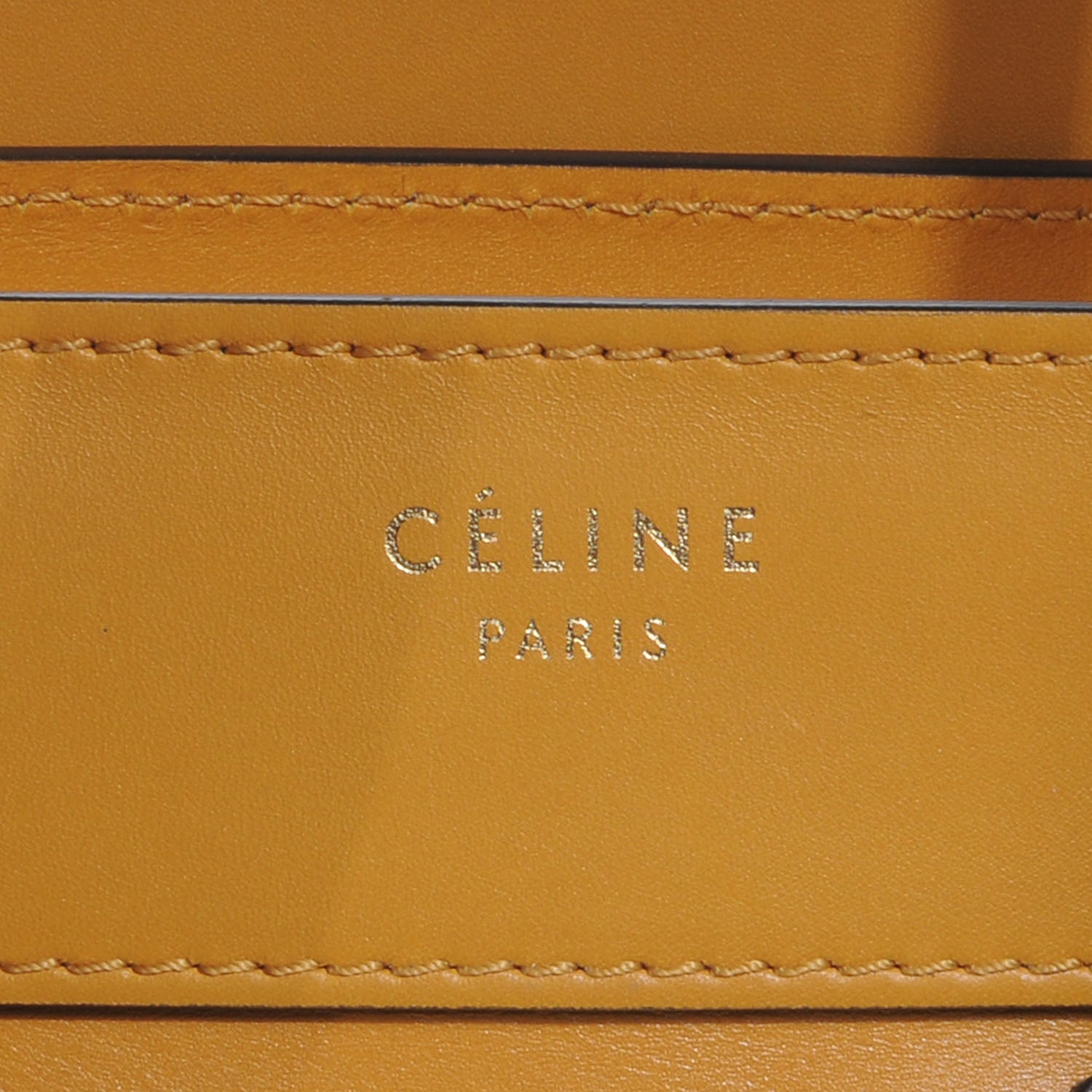 Celine Smooth Calfskin Micro Luggage Amber 8 of 8