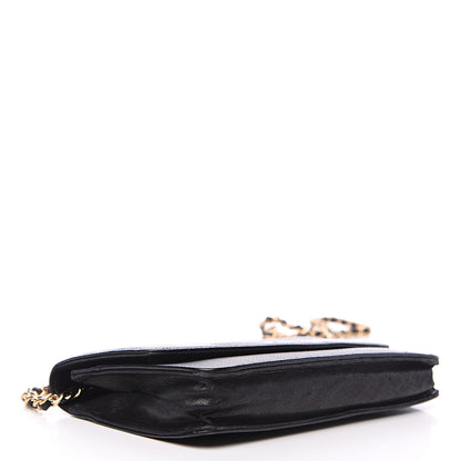 Chanel Caviar Timeless CC Wallet On Chain WOC Black 3 of 13