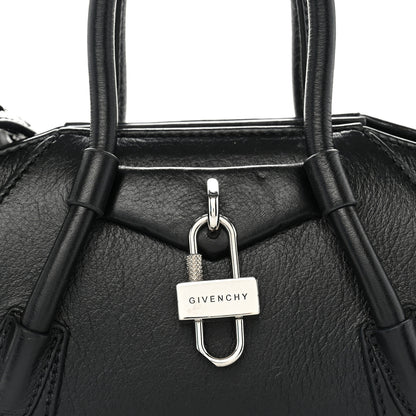 Givenchy Sugar Goatskin Lace Mini Antigona Stretch Black 7 of 9