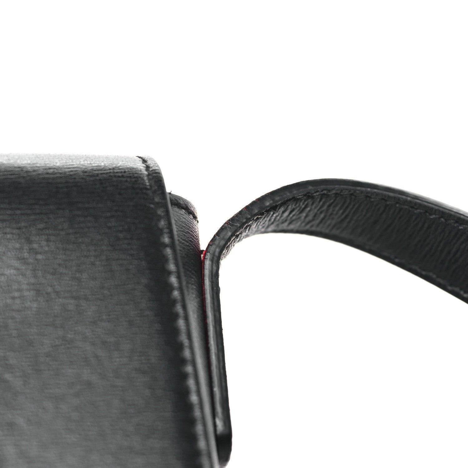 Salvatore Ferragamo SALVATORE FERRAGAMO Calfskin Gancio City Saddle Bag Black 10 of 10