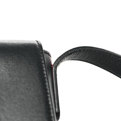 Salvatore Ferragamo SALVATORE FERRAGAMO Calfskin Gancio City Saddle Bag Black 10 of 10