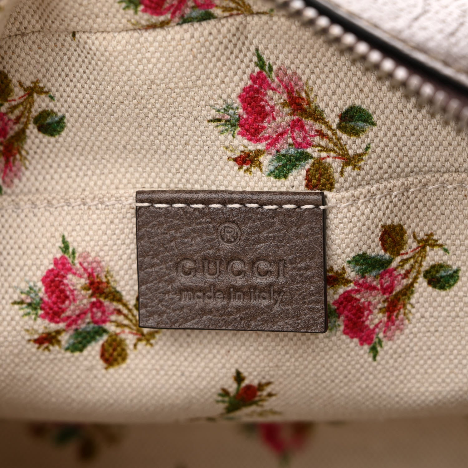 Gucci GG Supreme Monogram Web Neo Vintage Shoulder Bag Beige New Acero Crop 6 of 10