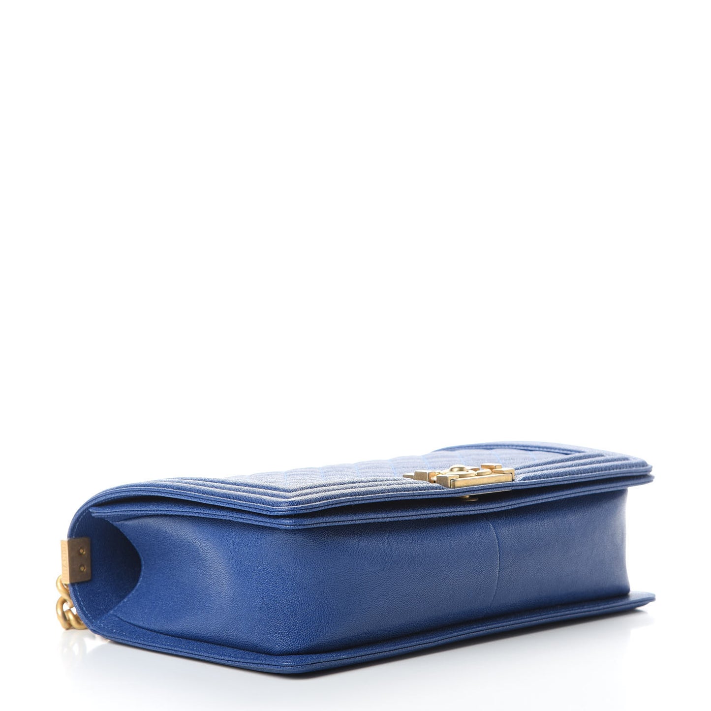 Caviar Quilted New Medium Boy Flap Blue