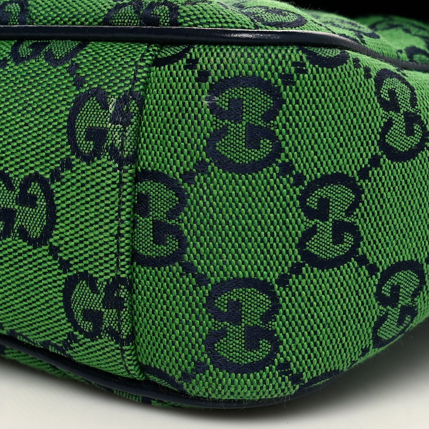 Gucci Monogram Multicolor Matelasse Diagonal Small GG Marmont Shoulder Bag Green Blue 9 of 9