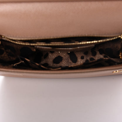 Dolce & Gabbana Dauphine Calfskin Medium Miss Sicily Satchel Tortora Sand 5 of 13