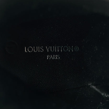 Louis Vuitton Calfskin Mansion Chain Ankle Boots 38.5 Black 8 of 9