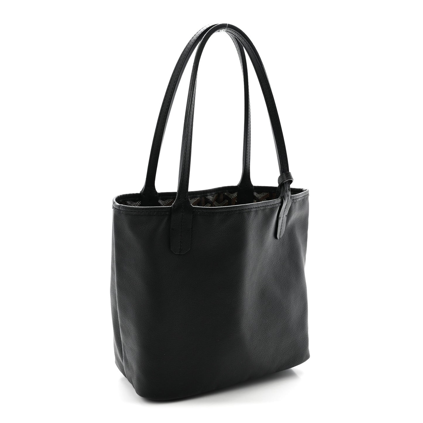 Goyardine Reversible Mini Anjou Black