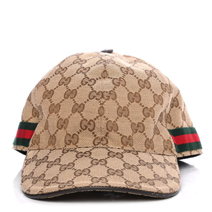 Gucci Monogram Web Baseball Hat L Beige Cocoa 1 of 4