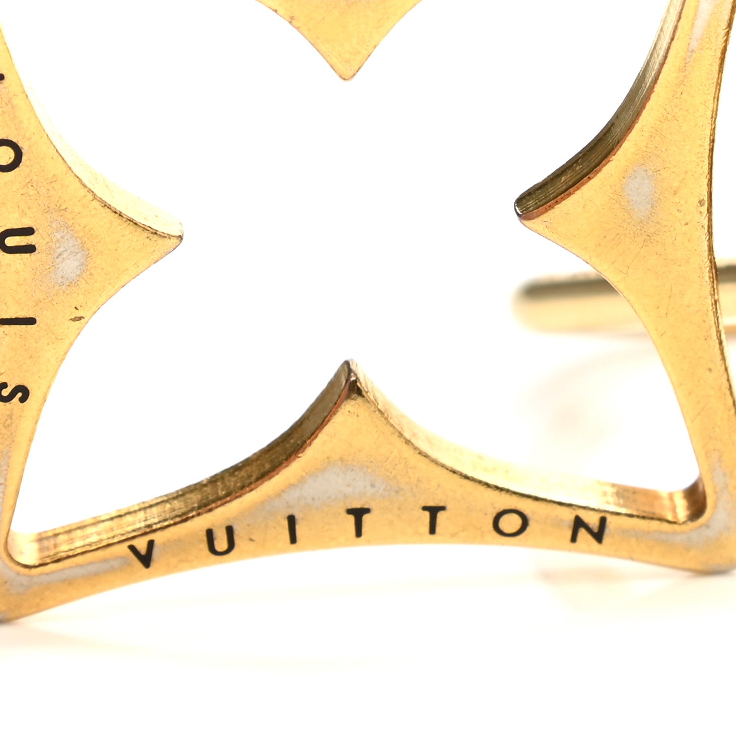 Louis Vuitton Metal Enamel Puzzle Key Holder Gold 4 of 4