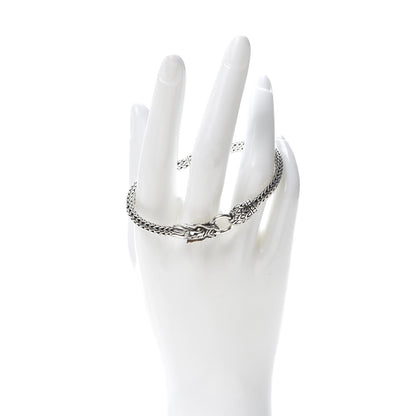 John Hardy Sterling Silver 18K Yellow Gold 5mm Naga Dragon Station Bracelet 2 of 6