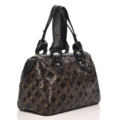 Louis Vuitton Monogram Sequins Eclipse Speedy 28 Black 3 of 8