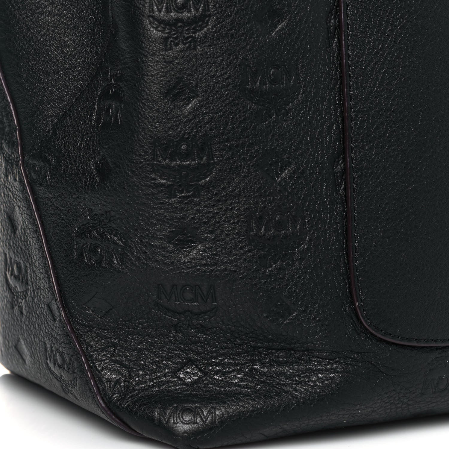 MCM Calfskin Ottomar Monogram Large Klara Hobo Black 13 of 14