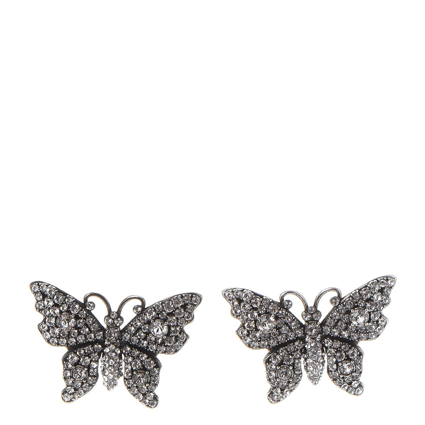 Crystal Butterfly Stud Earrings