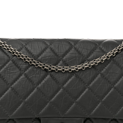 Chanel Aged Calfskin Quilted 2.55 Reissue 227 Flap Dark Grey 8 of 11