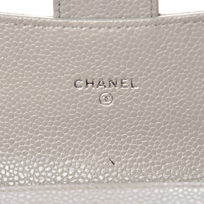 Chanel Caviar Quilted Small Flap Wallet Grey 6 of 8
