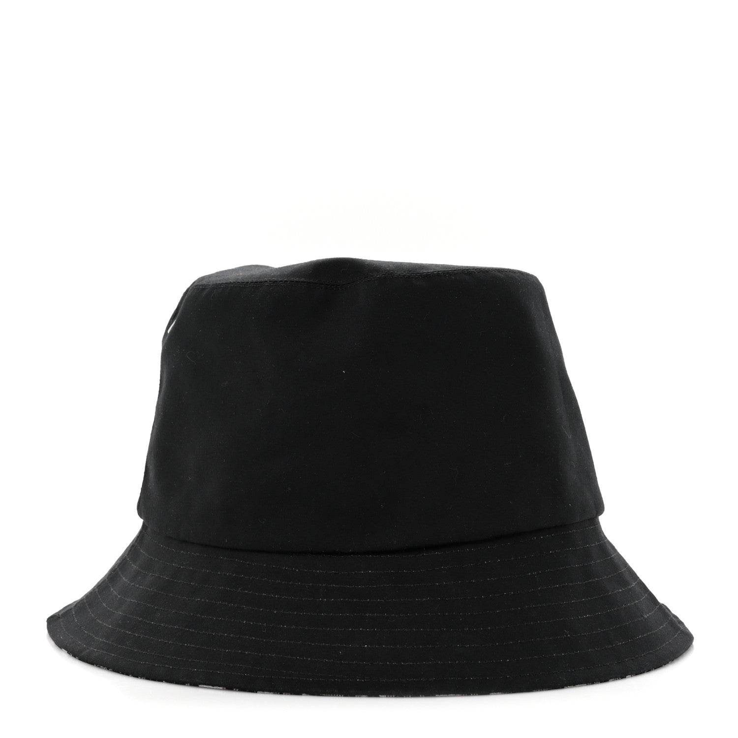 Christian Dior Polyester Cotton Oblique Teddy-D Brim Bucket Hat 58 Black 5 of 8