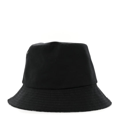 Christian Dior Polyester Cotton Oblique Teddy-D Brim Bucket Hat 58 Black 5 of 8