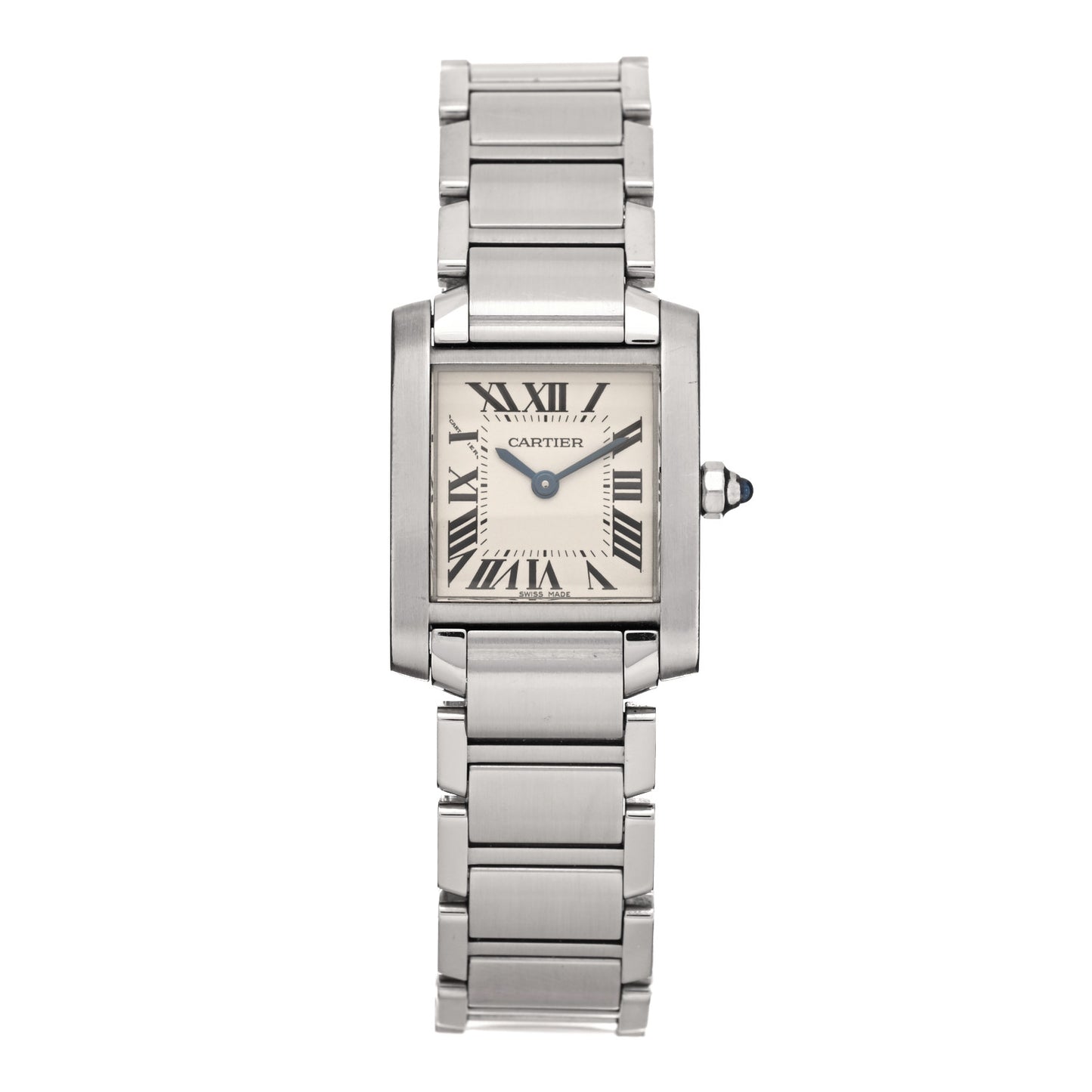 Stainless Steel 20mm Tank Francaise Quartz Watch