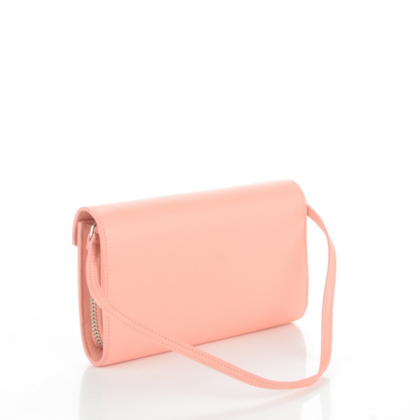 Calfskin Papier Money Convertible Clutch Vieux Rose