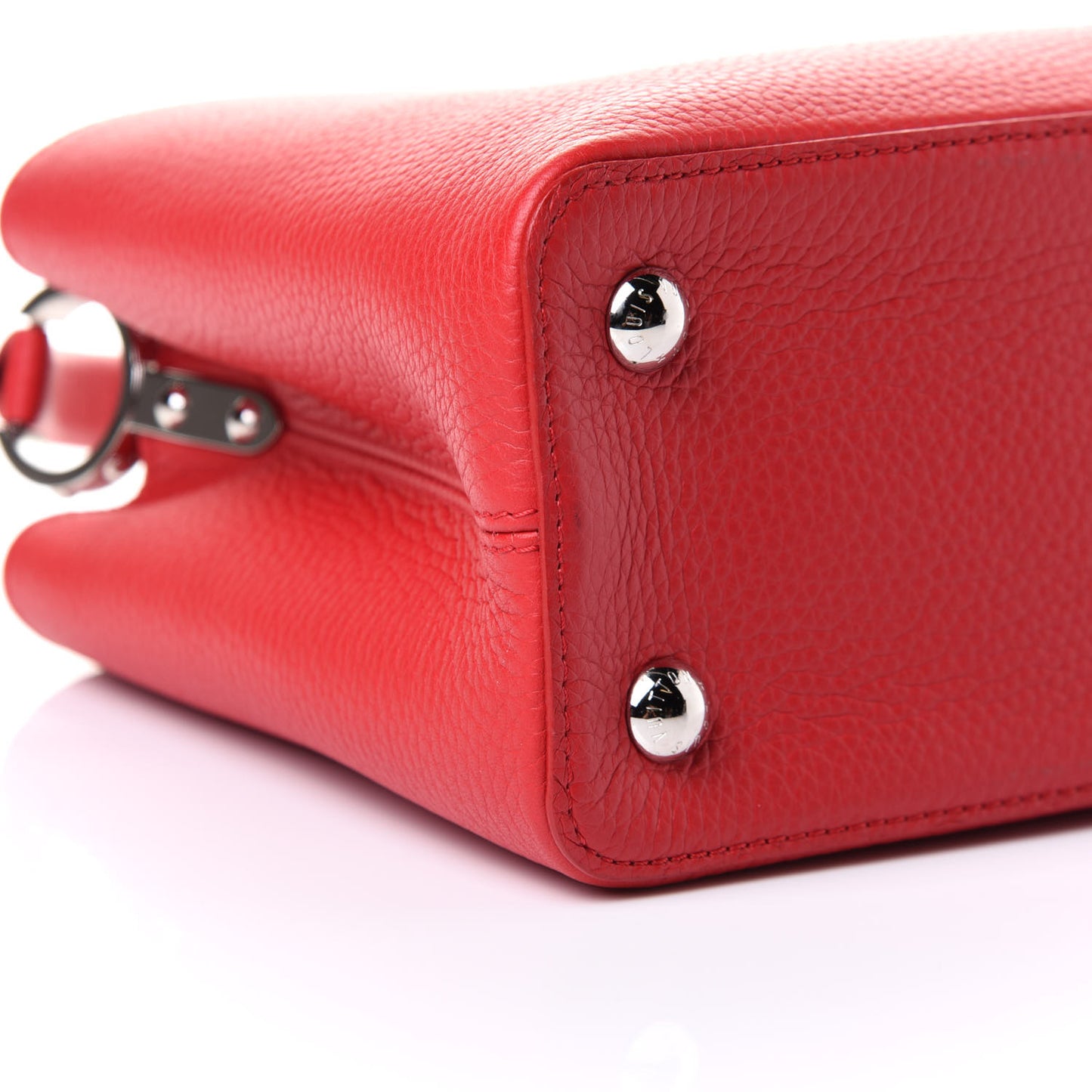 Taurillon Capucines PM Rubis