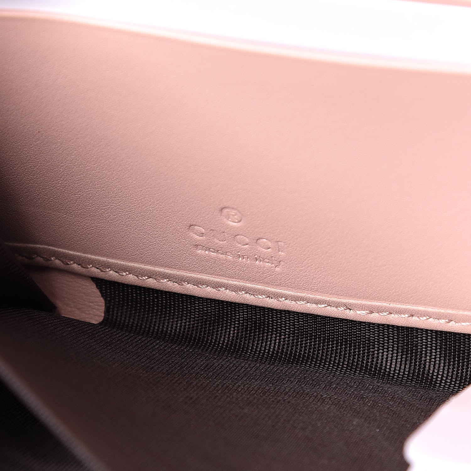 Gucci Calfskin Matelasse GucciGhost GG Marmont Zip Around Wallet Perfect Pink Rosa Ivory 7 of 11