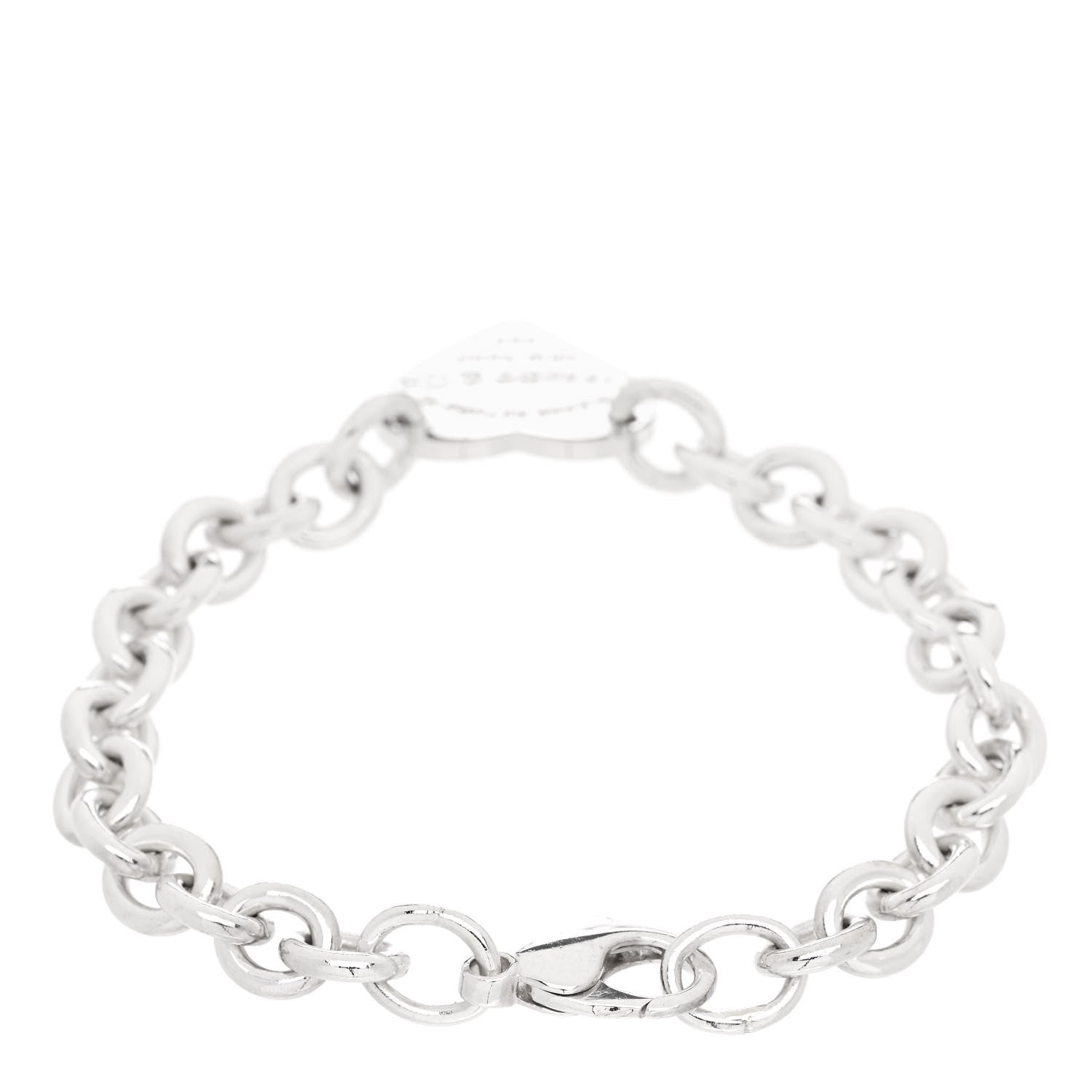 Tiffany Sterling Silver Return to Tiffany Heart Tag Bracelet 2 of 4