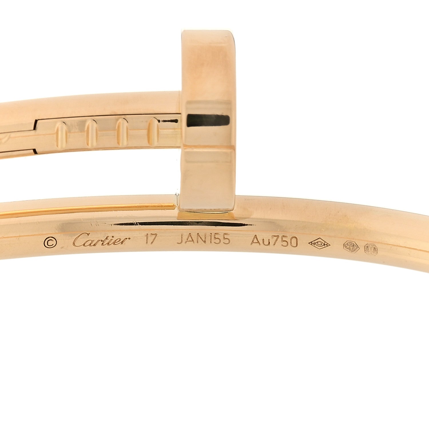 Cartier 18K Yellow Gold Juste Un Clou Bracelet 17 3 of 4