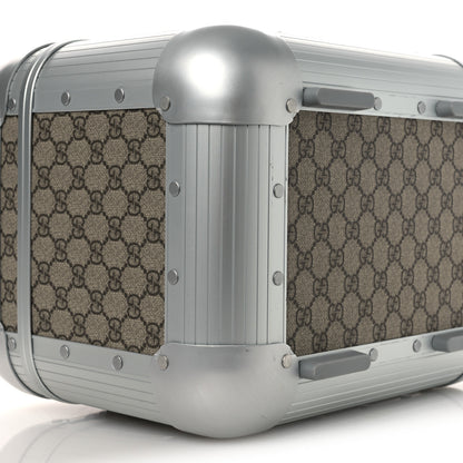 Gucci GG Supreme Monogram Aluminum Porter Beauty Case Silver 10 of 16