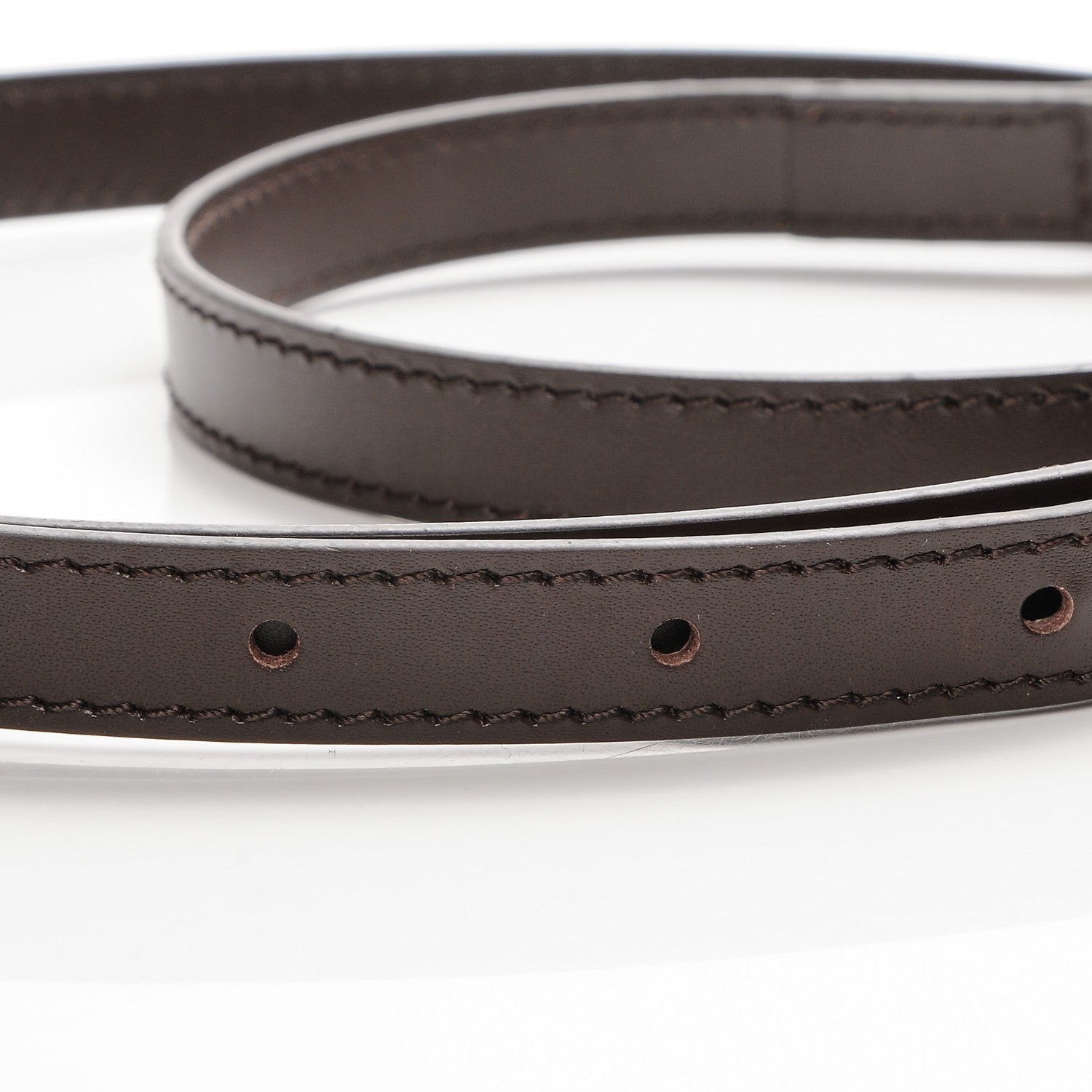 Louis Vuitton Calfskin 12mm Adjustable Shoulder Strap Brown 5 of 6