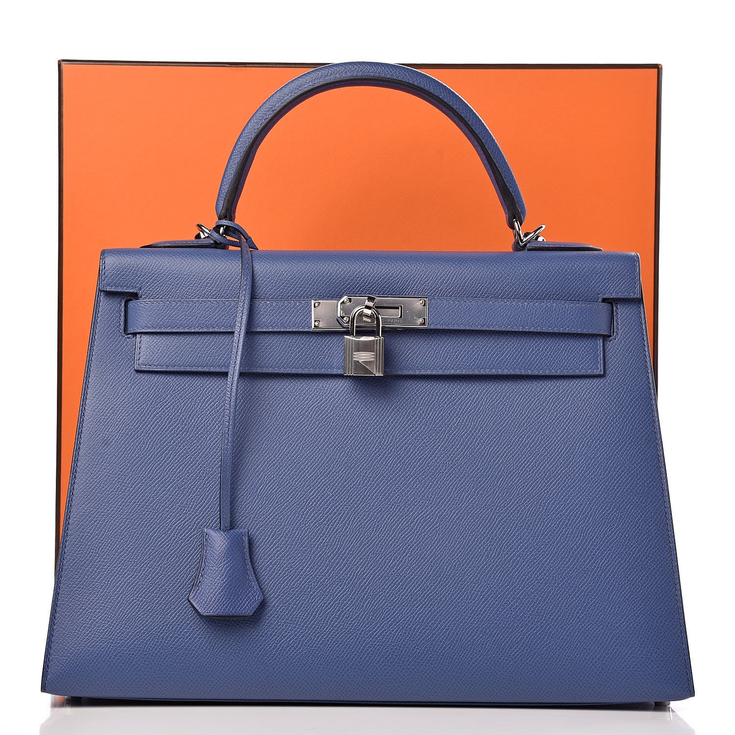 Hermes Epsom Kelly Sellier 32 Bleu Brighton 43 of 43