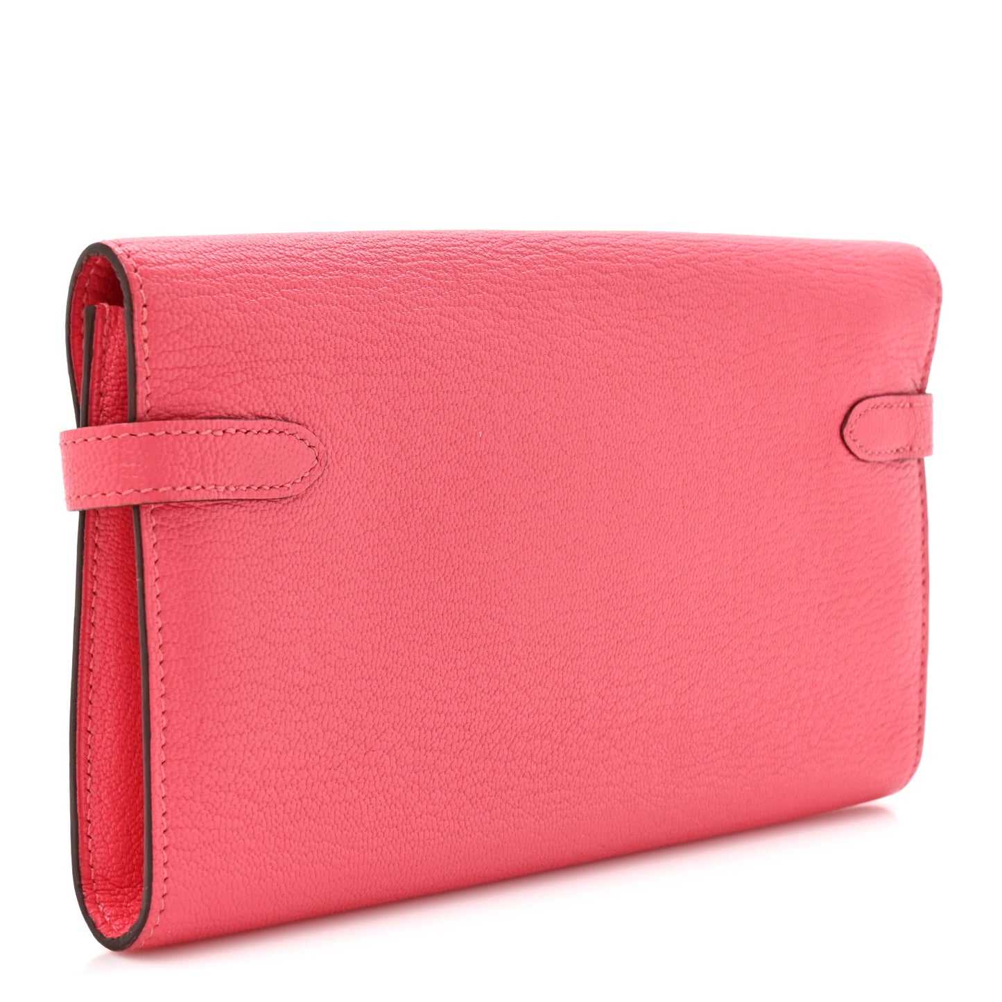 Chevre Mysore Kelly Longue Wallet Rose Lipstick