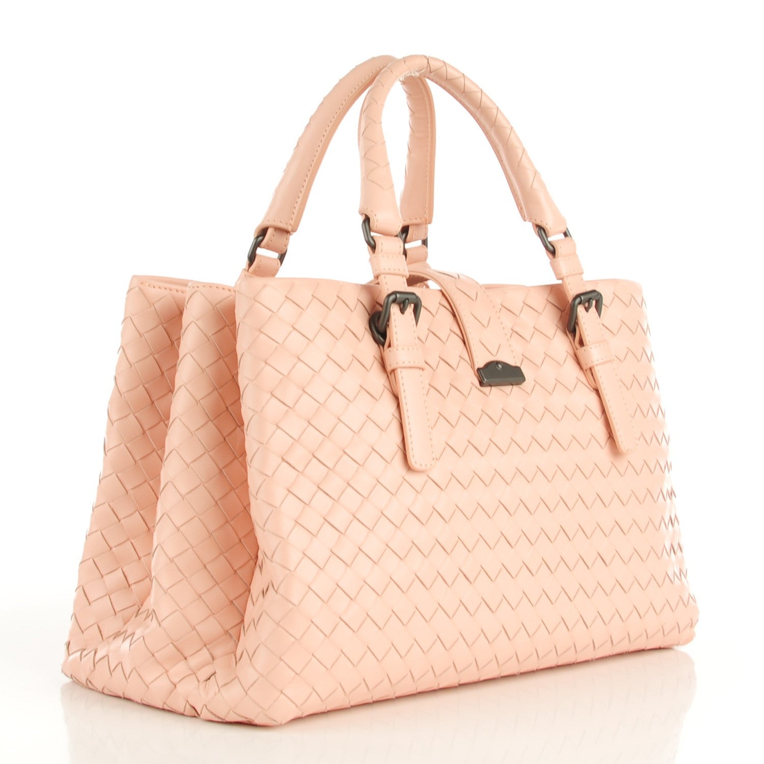 Bottega Veneta Calf Intrecciato Small Roma Flamingo 3 of 8
