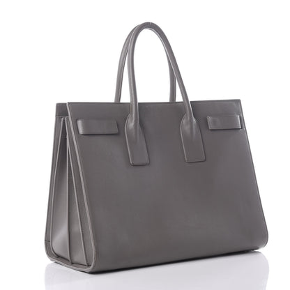 Saint Laurent Calfskin Large Sac De Jour Carryall Grey 2 of 14