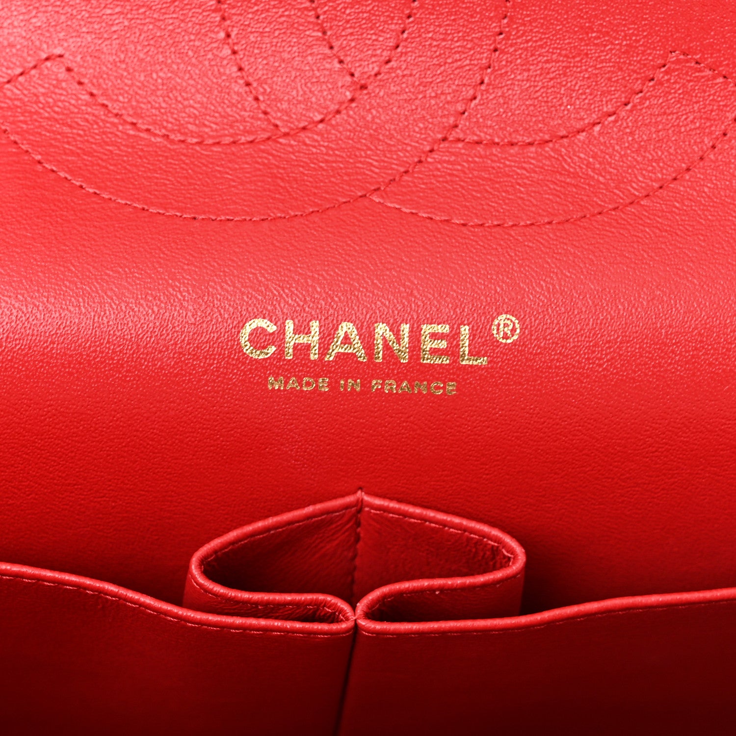 Chanel Lambskin Quilted Jumbo Double Flap Red 6 of 17