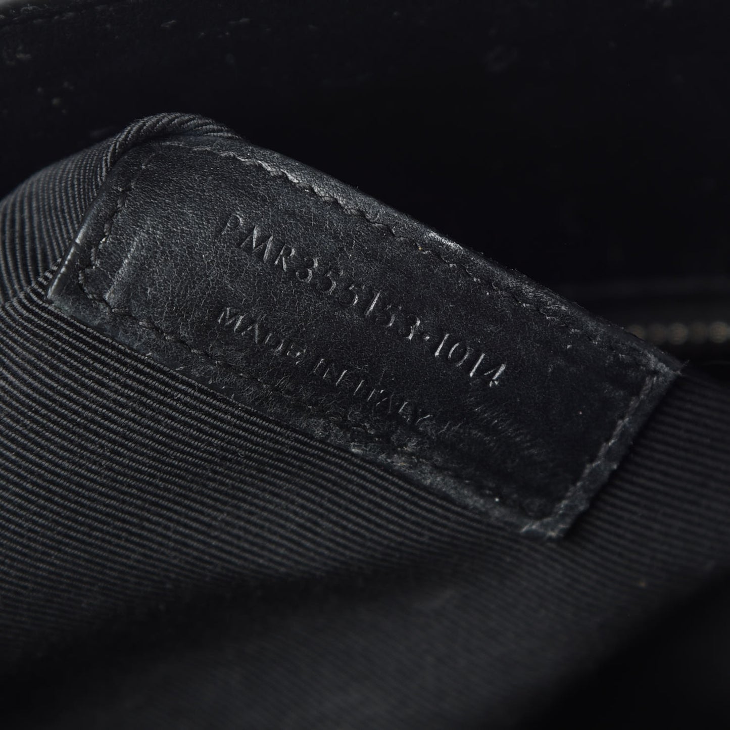 Python Calfskin Embossed Small Sac de Jour Black