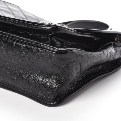 Saint Laurent Crinkled Calfskin Matelasse Monogram Medium Niki Chain Satchel Black 10 of 10