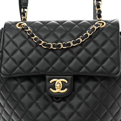 Chanel Lambskin Quilted Large Urban Spirit Backpack Black 8 of 10