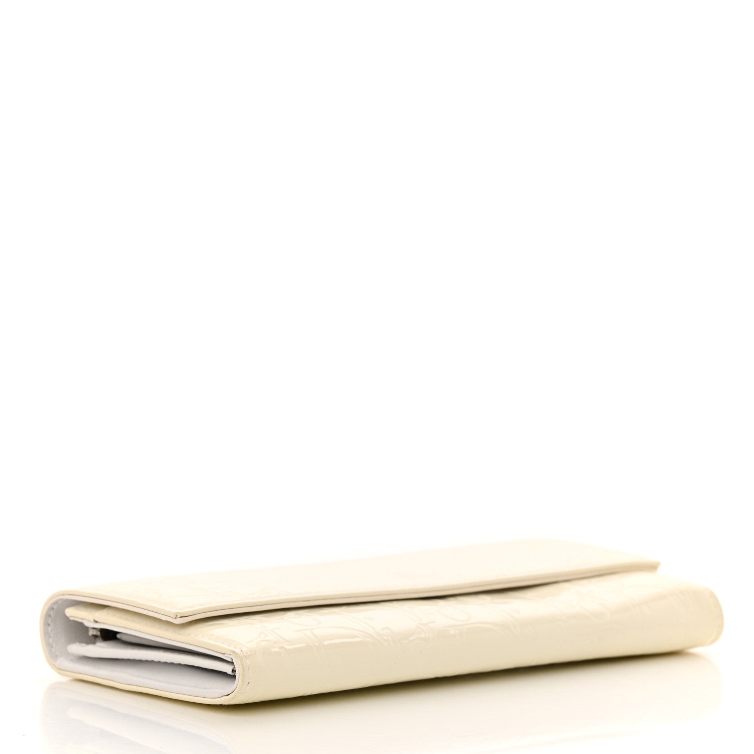 Christian Dior Patent Ultimate Rendez-Vous Chain Wallet White 4 of 12